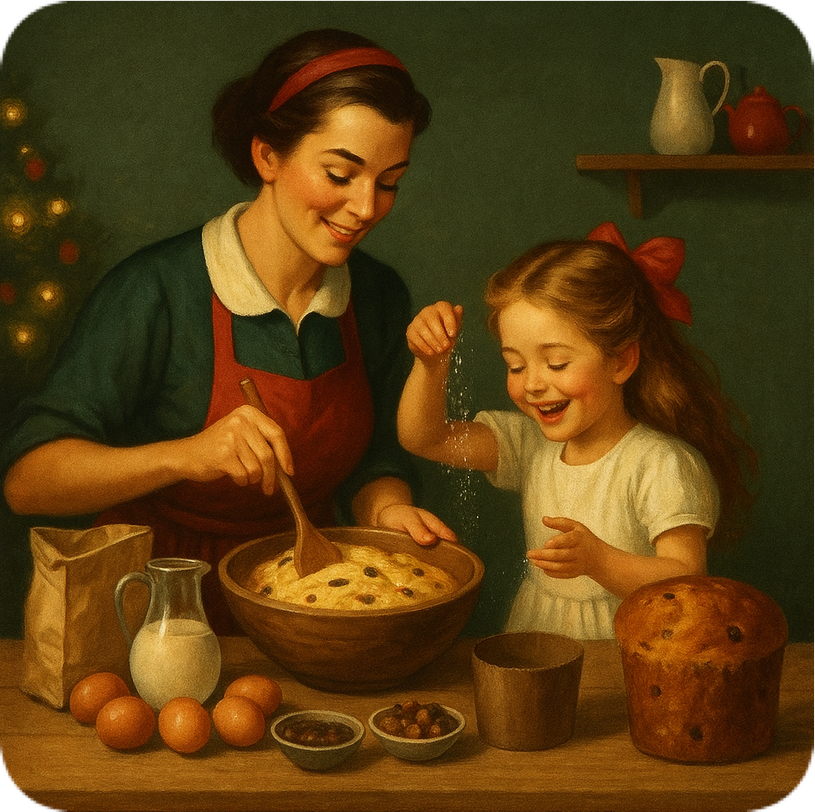 Panettone para a família