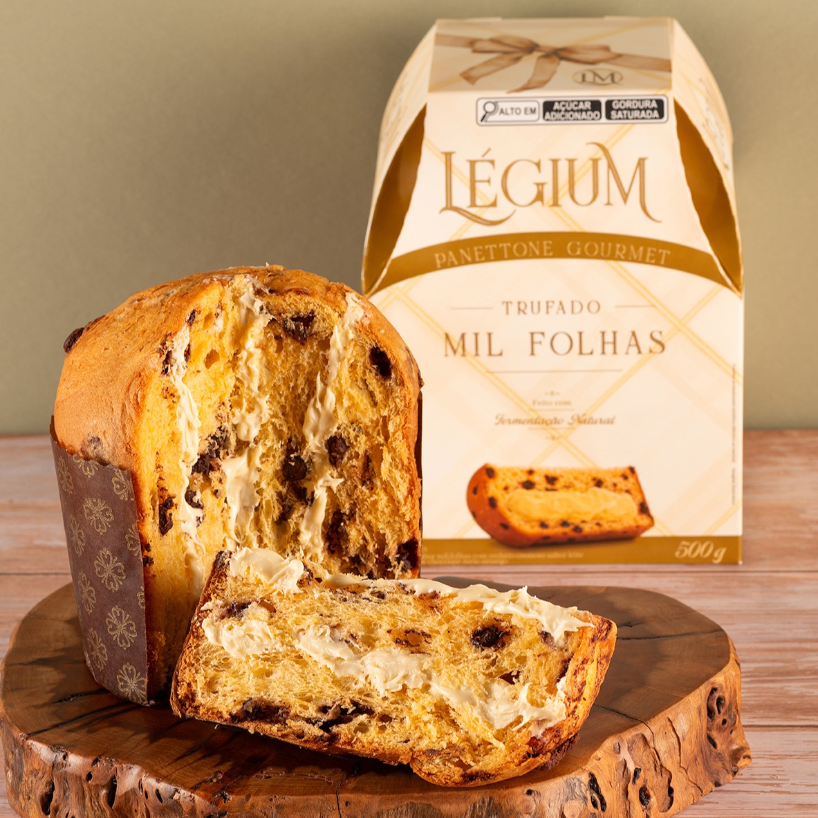 Panettone gourmet de mil folhas