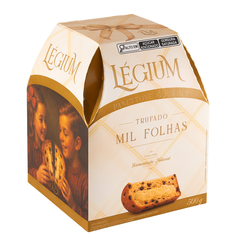Panettone recheado mil folhas